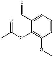 2-乙酰氧基-3-甲氧基苯甲醛, 7150-01-8, 结构式
