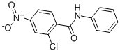 2-クロロ-4-ニトロ-N-フェニルベンズアミド 化学構造式