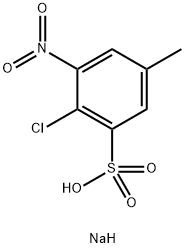 sodium 4-chloro-5-nitrotoluene-3-sulphonate Struktur