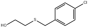 2-(p-クロロベンジルチオ)エタノール 化学構造式