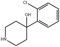 4-(2-クロロフェニル)-4-ピペリジノール 化学構造式