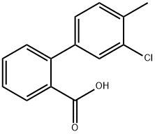 3'-chloro-4'-methyl[1,1'-biphenyl]-2-carboxylic acid Struktur