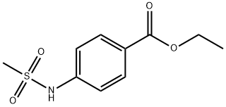 4-メタンスルホンアミド安息香酸エチル 化学構造式