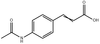 4-ACETAMIDOCINNAMIC ACID Struktur