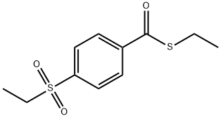 ethylsulfanyl-(4-ethylsulfonylphenyl)methanone Structure