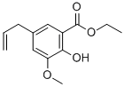 2-ヒドロキシ-3-メトキシ-5-(2-プロペニル)安息香酸エチル 化学構造式