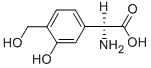 α-アミノ-3-ヒドロキシ-4-(ヒドロキシメチル)ベンゼン酢酸 化学構造式