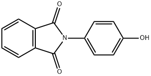 N-(4-羟苯基)酞亚酸 结构式