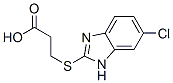 3-[(5-chloro-3H-benzoimidazol-2-yl)sulfanyl]propanoic acid Structure