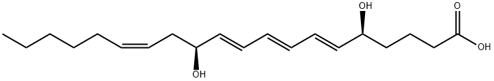 (5S,12S)-DIHYDROXY-(6E,8E,10E,14Z)-EICOSATETRAENOIC ACID Struktur