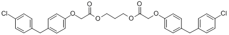 1,3-Propanediyl (4-((4-chlorophenyl)methyl)phenoxy)acetate,71548-26-0,结构式