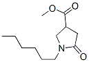 1-Hexyl-5-oxo-3-pyrrolidinecarboxylic acid methyl ester Structure
