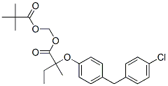 2,2-dimethylpropanoyloxymethyl 2-[4-[(4-chlorophenyl)methyl]phenoxy]-2 -methyl-butanoate|