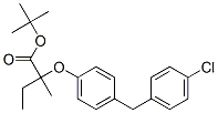 tert-butyl 2-[4-[(4-chlorophenyl)methyl]phenoxy]-2-methyl-butanoate Structure
