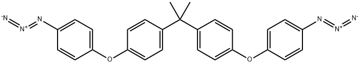 imino-[4-[4-[2-[4-[4-(iminoazaniumylideneamino)phenoxy]phenyl]propan-2-yl]phenoxy]phenyl]imino-azanium Struktur