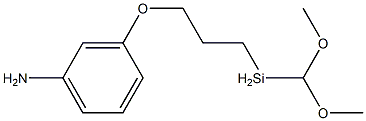 3-[3-[Methyldi(methoxy)silyl]propoxy]benzenamine Struktur