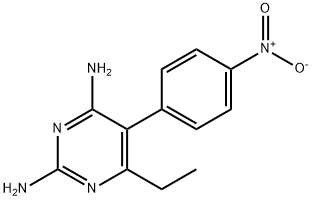 6-ETHYL-5-(4-NITRO-PHENYL)-PYRIMIDINE-2,4-DIAMINE Struktur