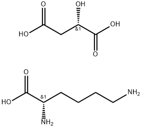 L-赖氨酸 (2S)-2-羟基丁二酸盐, 71555-10-7, 结构式