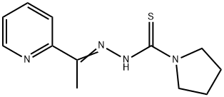 1-pyrrolidinecarbothioic acid (1-(2-pyridinyl)ethylidene)hydrazide Structure