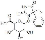 5-ethyl-5-phenylhydantoin-N-glucuronide Struktur