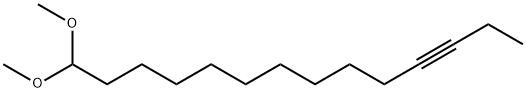 14,14-Dimethoxy-3-tetradecyne Structure