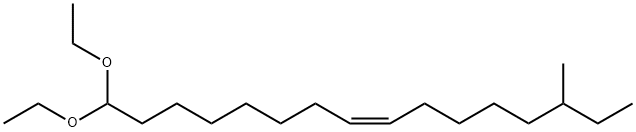 (Z)-1,1-ジエトキシ-14-メチル-8-ヘキサデセン 化学構造式