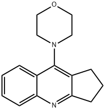2,3-ジヒドロ-9-モルホリノ-1H-シクロペンタ[b]キノリン 化学構造式