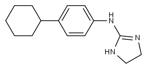 N-(4-cyclohexylphenyl)-4,5-dihydro-1H-imidazol-2-amine 结构式