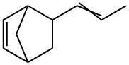 5-(1-プロペニル)ノルボルナ-2-エン 化学構造式