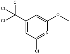 2-クロロ-6-メトキシ-4-(トリクロロメチル)ピリジン 化学構造式