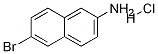 6-ブロモナフタレン-2-アミン塩酸塩 化学構造式
