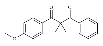 1,3-Propanedione,1-(4-methoxyphenyl)-2,2-dimethyl-3-phenyl- Structure