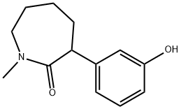 hexahydro-3-(3-hydroxyphenyl)-1-methyl-2H-azepin-2-one Struktur