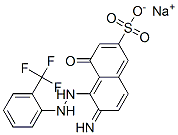 sodium 6-imino-4-oxo-5-[2-[2-(trifluoromethyl)phenyl]hydrazinyl]naphth alene-2-sulfonate|酸性红337
