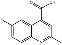 6-氟-2-甲基喹啉-4-羧酸, 716-03-0, 结构式