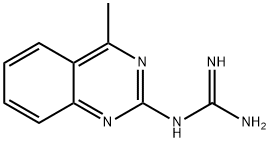 N-(4-甲基-喹唑啉-2-基)-胍, 716-11-0, 结构式