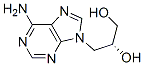 9-[(R)-2,3-ジヒドロキシプロピル]-9H-プリン-6-アミン 化学構造式