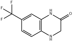 7-(三氟甲基)-3,4-二氢-1H-喹喔啉-2-酮 结构式