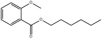 2-メトキシ安息香酸ヘキシル 化学構造式