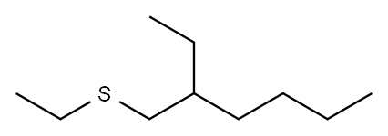 3-[(エチルチオ)メチル]ヘプタン 化学構造式