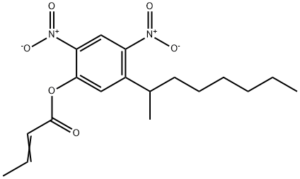 5-(1-methylheptyl)-2,4-dinitrophenyl 2-butenoate|