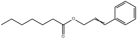 ヘプタン酸3-フェニル-2-プロペニル 化学構造式
