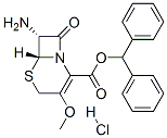 (7R)-7-アミノ-3-メトキシセファム-3-エン-4-カルボン酸ジフェニルメチル・塩酸塩 化学構造式