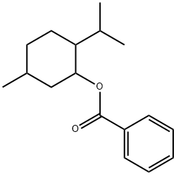2-(isopropyl)-5-methylcyclohexyl benzoate Struktur