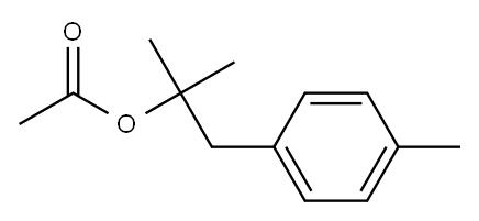 酢酸1,1-ジメチル-2-(4-メチルフェニル)エチル 化学構造式