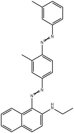 N-ethyl-1-[[3-methyl-4-[(3-methylphenyl)azo]phenyl]azo]naphthalen-2-amine Struktur