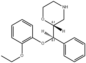 甲磺酸瑞波西汀 结构式