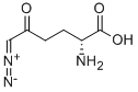 6-ジアゾ-5-オキソ-D-ノルロイシン 化学構造式