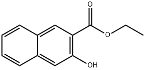3-ヒドロキシ-2-ナフトエ酸エチル 化学構造式