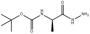 D-Alanine, N-[(1,1-dimethylethoxy)carbonyl]-, hydrazide (9CI) Structure